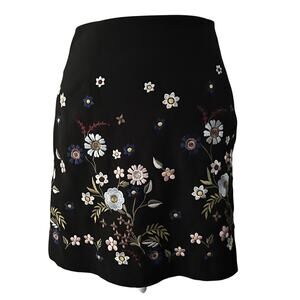 Onehart Embroidered Mini Skirt Daisy Floral Y2K - Size Small‎